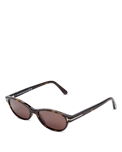 Tom Ford Chloe Oval Sunglasses, 52mm