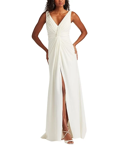 Tadashi Shoji Jessey Twist-Front Gown