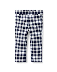 Janie and Jack Girls' Gingham Ponte Pant - Little Kid, Big Kid