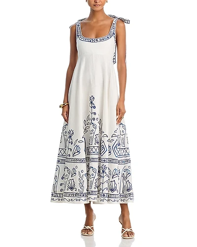 Alemais Leela Ballet Linen Sundress