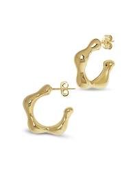 Bloomingdale's Fine Collection Sculptural Hoop Earrings