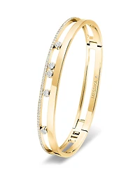 Messika 18K Gold Move Romane Diamond Bangle Bracelet