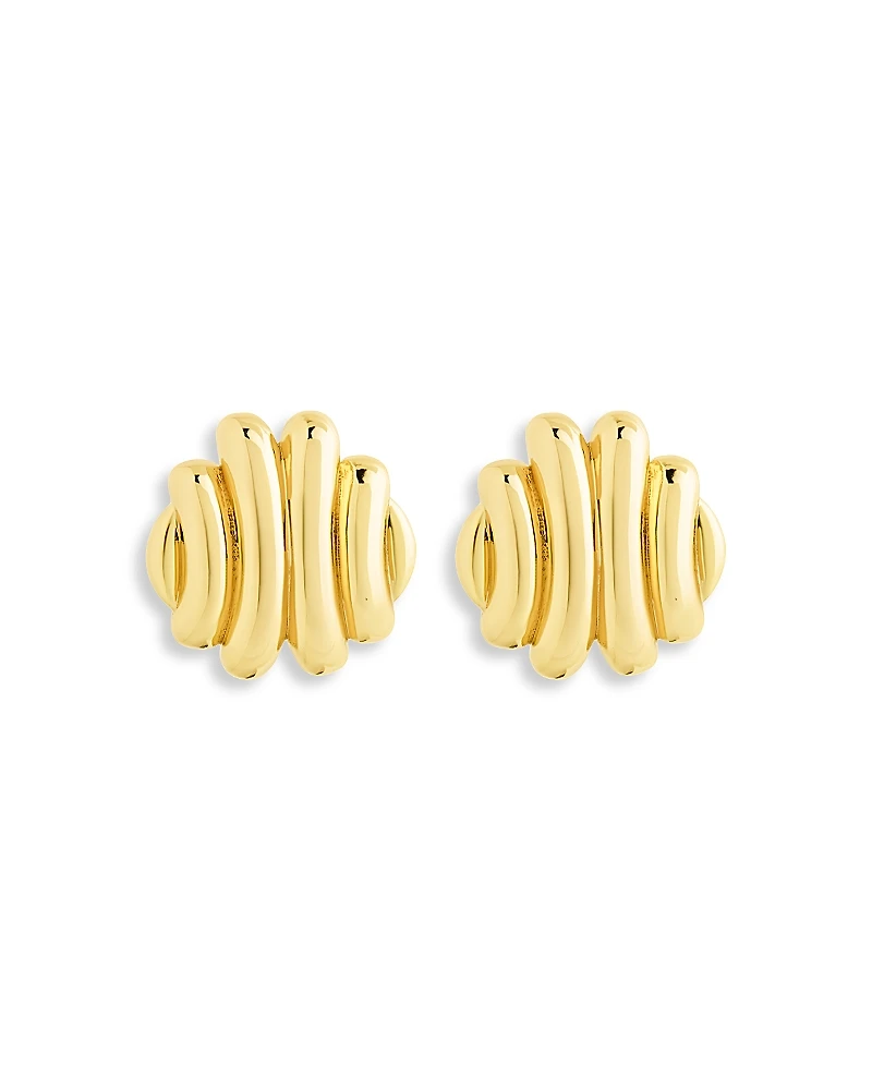 Sterling Forever Rudy Textured Stud Earrings