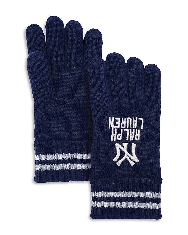 Polo Ralph Lauren Yankees Fleece Lined Knit Gloves