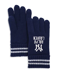 Polo Ralph Lauren Yankees Fleece Lined Knit Gloves
