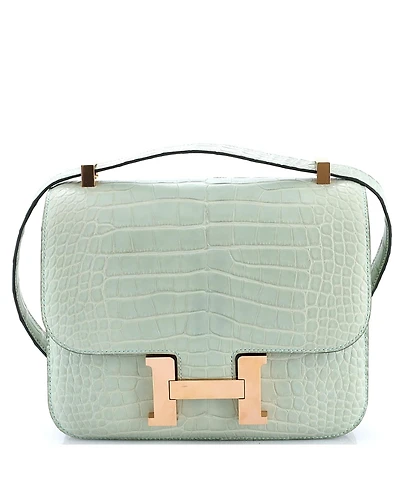 Pre-Owned Hermes 24 Constance Bag Matte Alligator