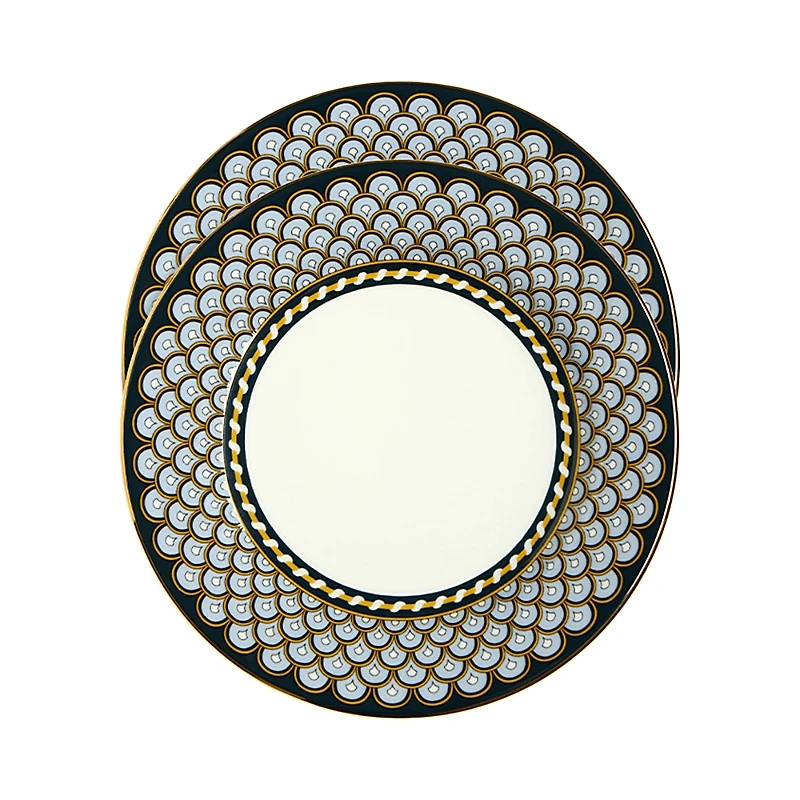 La DoubleJ Napoli Blue Dessert Plates, Set of 2