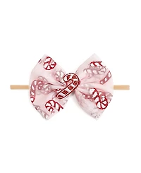 Sweet Wink Girls' Candy Cane Confetti Christmas Tulle Bow Headband - Baby