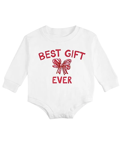 Sweet Wink Girls' Best Gift Ever Christmas Long Sleeve Romper - Baby