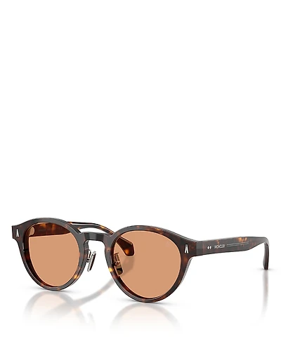 Moncler Ember Round Sunglasses, 49mm