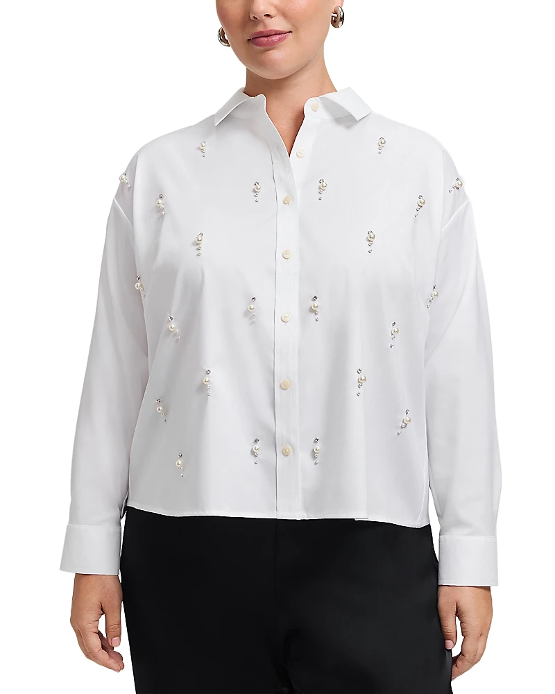 Foxcroft Plus Marina Pearl Shirt