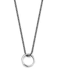 Oradina Sterling Silver Bolt Pendant Necklace