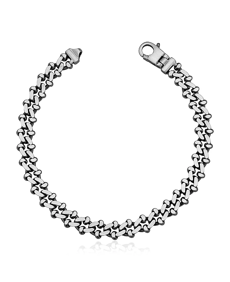 Oradina Sterling Silver On Track Bracelet