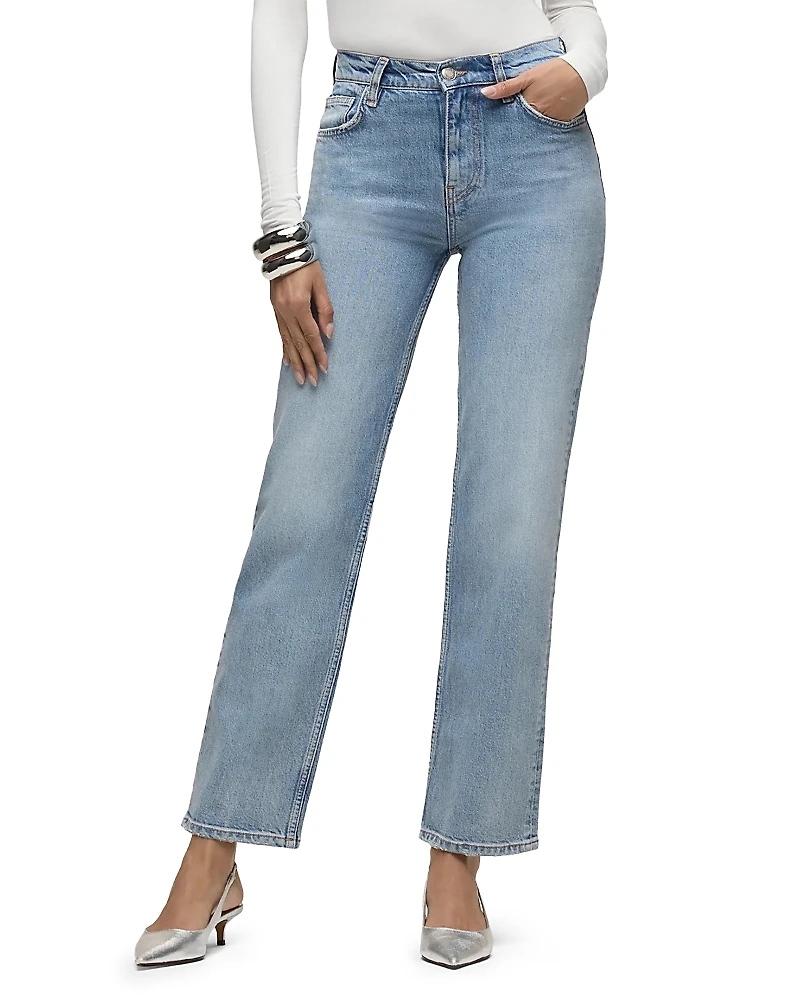 Hudson High-Rise Straight Jeans