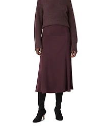 Whistles Midi Satin Bias Skirt