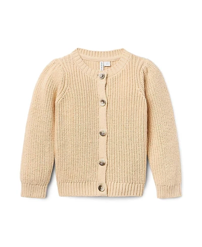 Janie and Jack Girls' The Classic Ribbed Cardigan - Baby, Little Kid, Big Kid