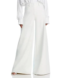 Norma Kamali Elephant High Rise Faux Leather Jeans