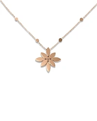 Pasquale Bruni 18K Rose Gold Ghirlanda Polished Flower Pendant Necklace, 16.5