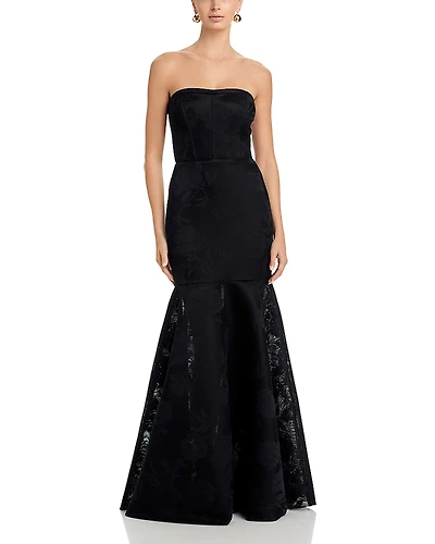 Black Halo Kristy Strapless Gown