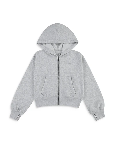 abercrombie kids Girls' Essential Full Zip Hoodie - Little Kid, Big Kid