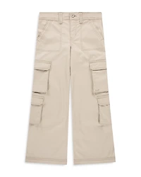 abercrombie kids Girls' High Rise Woven Cargo Wide Leg Pants - Little Kid, Big Kid