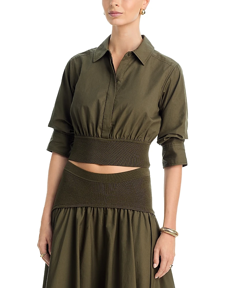 Simkhai Stiles Cropped Shirt