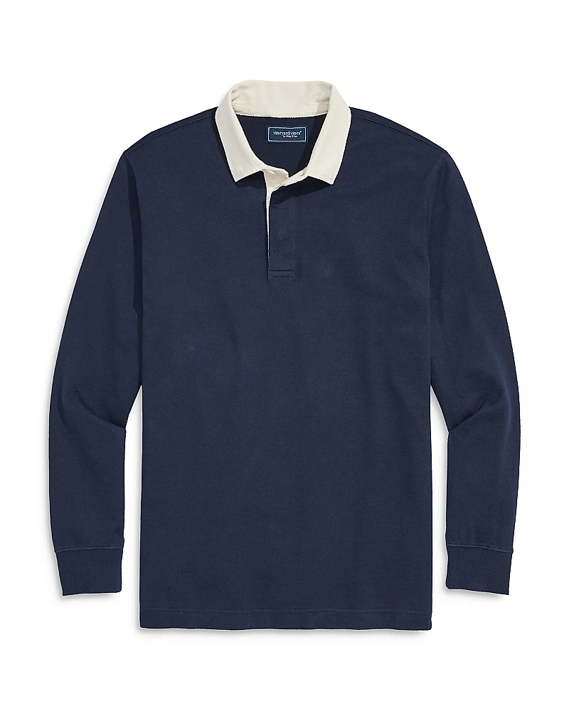 Vineyard Vines Cotton Solid Rugby Shirt