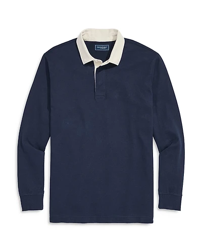 Vineyard Vines Cotton Solid Rugby Shirt