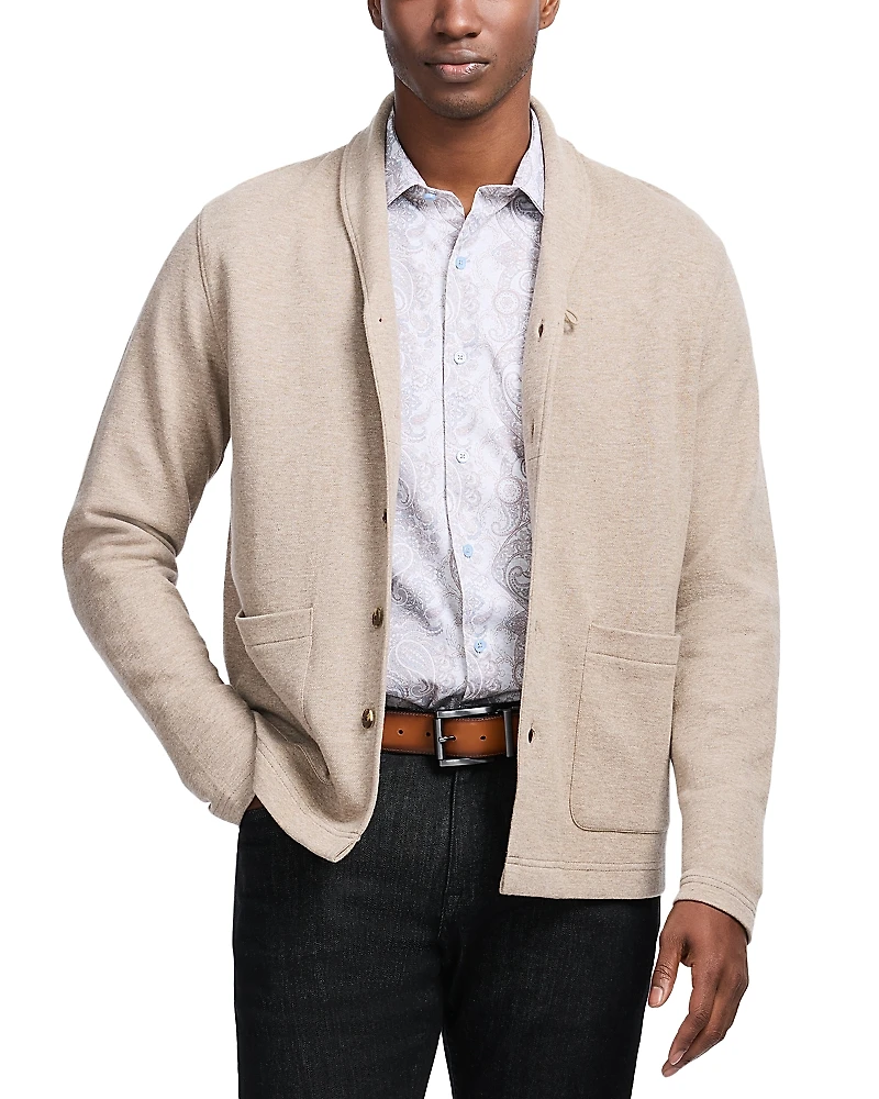 Robert Graham Adriano Cotton Knit Shawl Cardigan