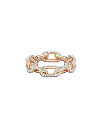 Walters Faith 18K Rose Gold Saxon Diamond Chain Link Ring