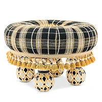MacKenzie-Childs Mad for Plaid Tuffet Stool