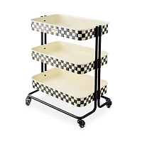 MacKenzie-Childs Courtly Check 3 Tier Kitchen Cart