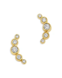 Bloomingdale's Fine Collection Bezel Diamond Earclimbers