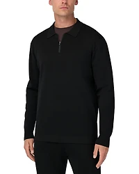 Boggi Milano Superfine Merino Wool Knitted Polo Shirt