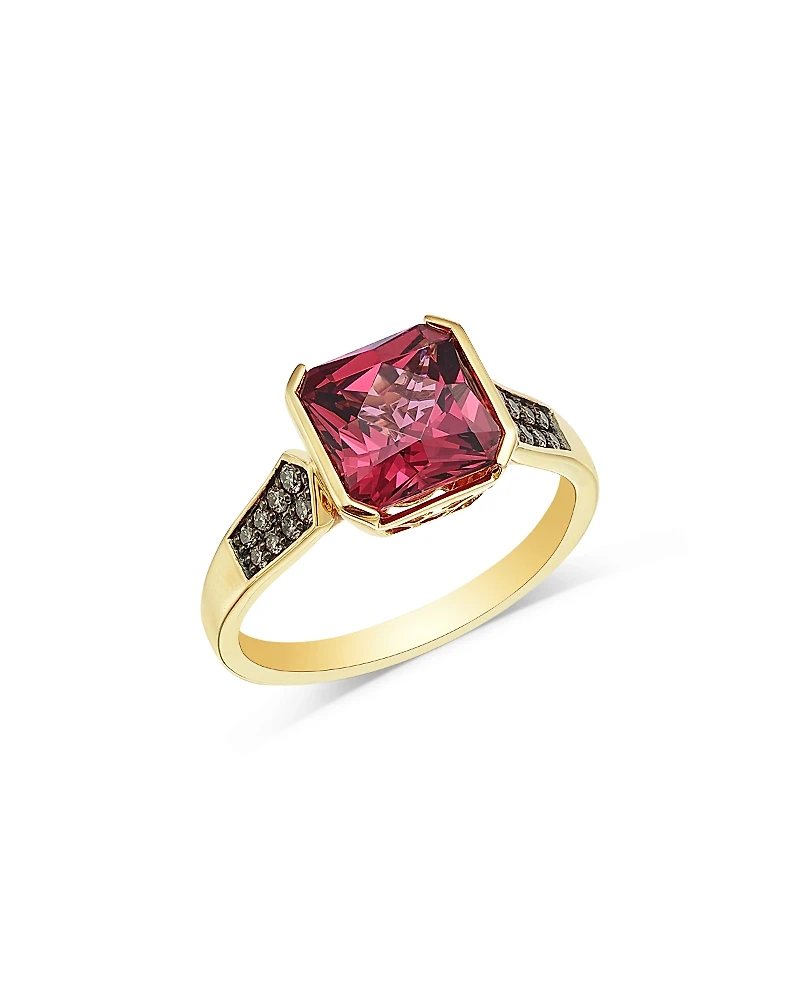 Bloomingdale's Fine Collection Rhodolite & Brown Diamond Ring