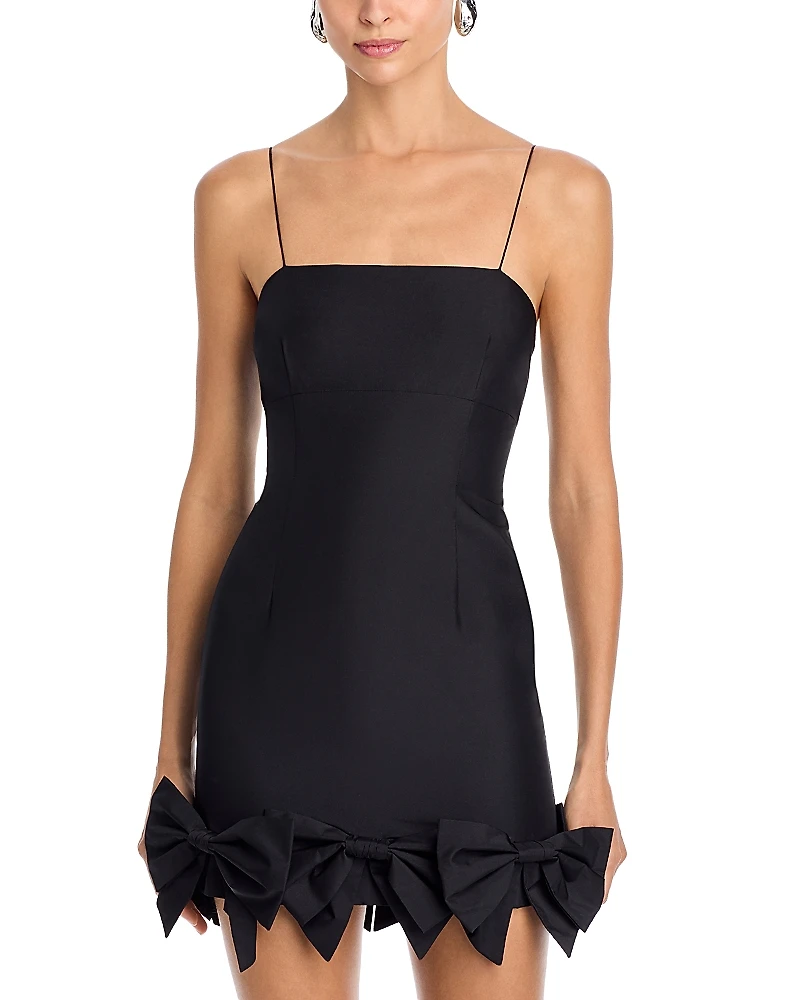 LoveShackFancy Kennedi Bow Mini Dress