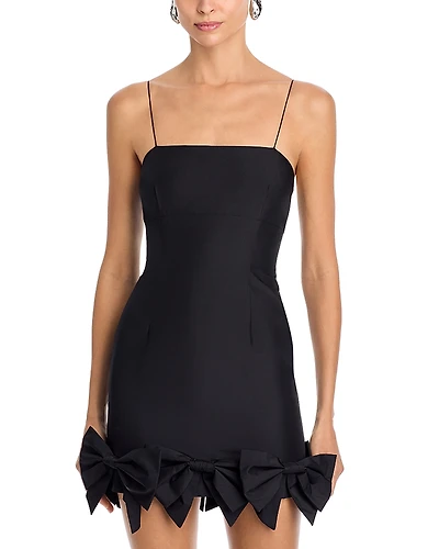 LoveShackFancy Kennedi Bow Mini Dress