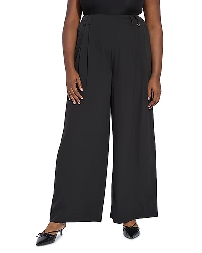 Lysse Plus Darcy Pleated Wide Leg Trousers