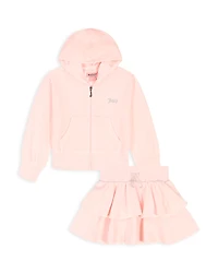 Juicy Couture Girls' Velour Hoodie & Skirt Set