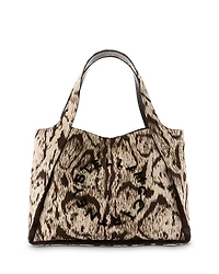 Stella McCartney Clouded Leopard Jacquard Logo Tote
