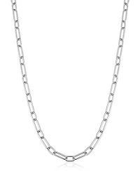 Oradina Sterling Silver Rhythm Link Necklace