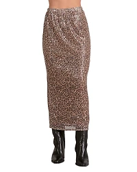 Elan Sequinned Pull On Skirt