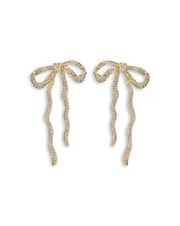 Ettika Pave Bow Statement Earrings
