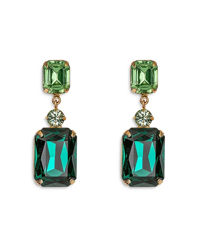 Jennifer Behr Justine Gemstone & Crystal Drop Earrings