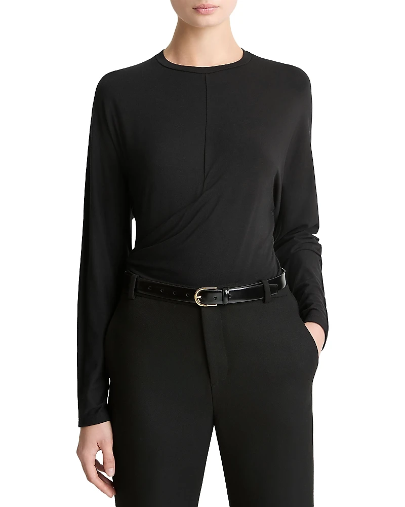 Vince Draped Long Sleeve Top