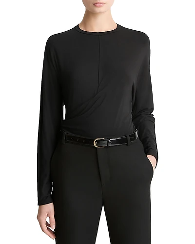 Vince Draped Long Sleeve Top