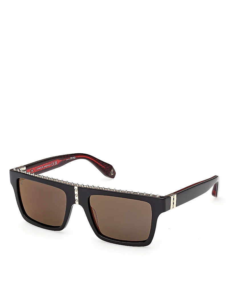 Christian Louboutin Rectangular Sunglasses, 56mm