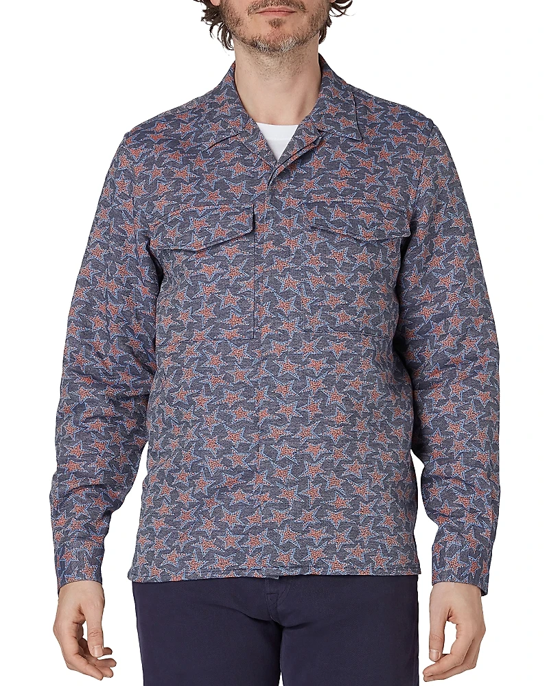 Ps Paul Smith Printed Long Sleeve Button Front Shirt