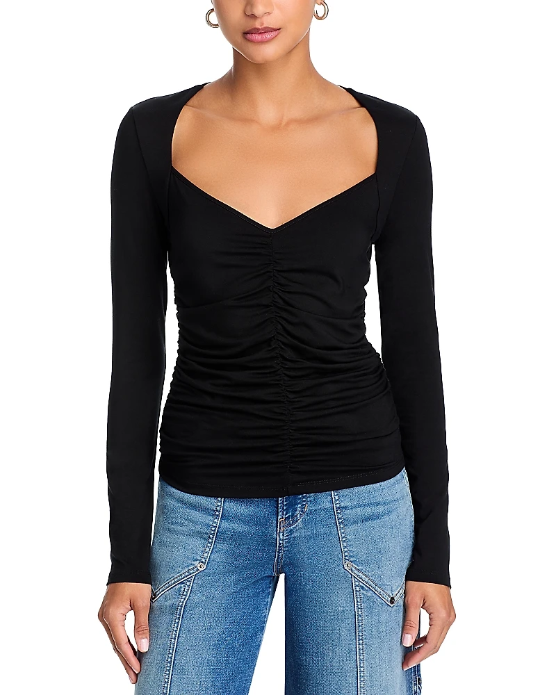 Veronica Beard Salem Ruched Top