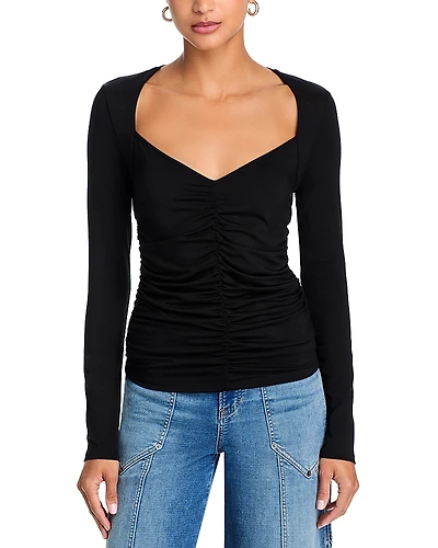 Veronica Beard Salem Ruched Top